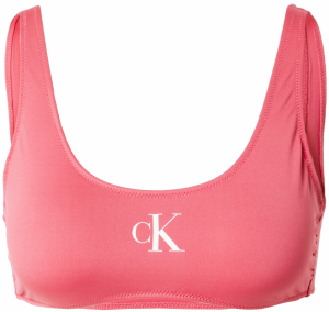 Calvin Klein Swimwear Bikinový top  ružová / biela
