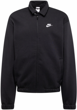 Nike Sportswear Tepláková bunda 'HARRINGTON'  čierna / biela