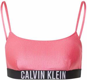 Calvin Klein Swimwear Bikinový top  purpurová / čierna / biela