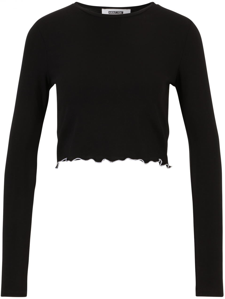 ABOUT YOU x Chiara Biasi Tričko 'Jule'  čierna / biela