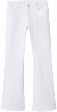 MANGO Džínsy  biela