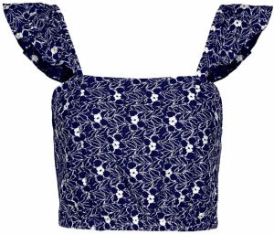 VERO MODA Blúzka 'SONEY'  námornícka modrá / biela