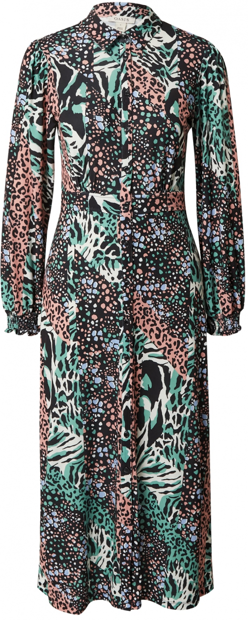 Oasis Košeľové šaty  svetlomodrá / nefritová / čierna / biela