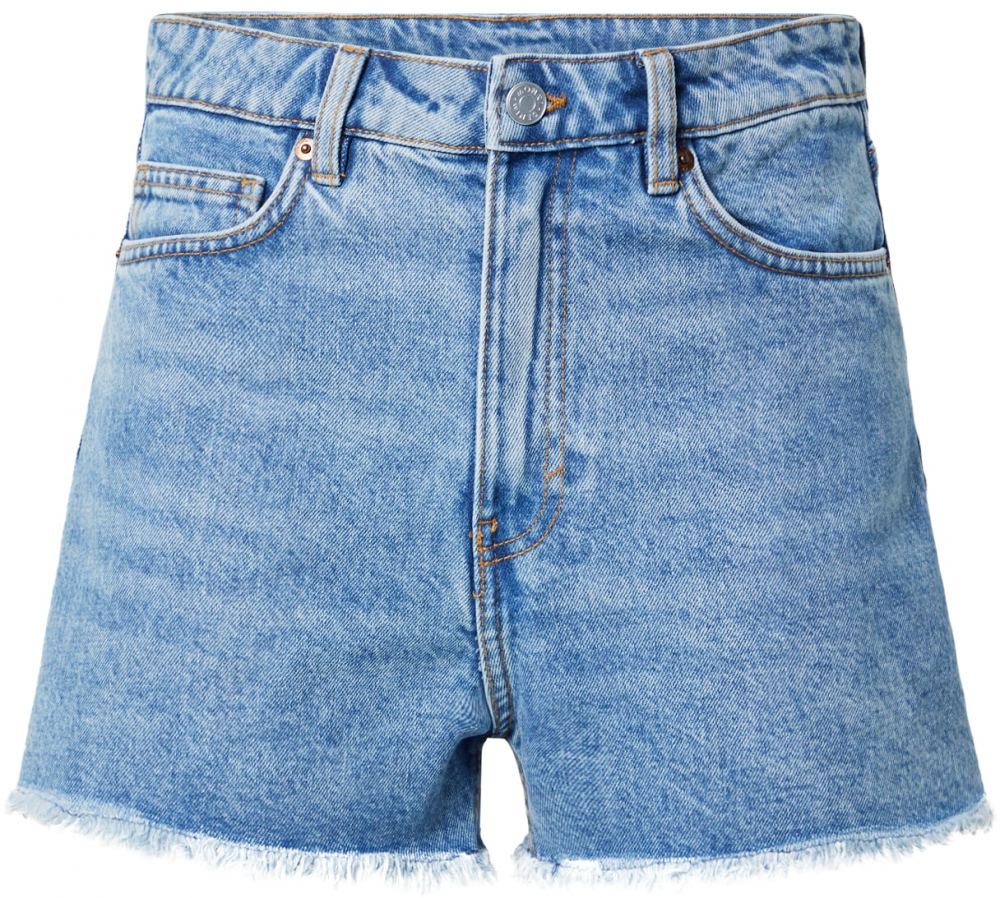 Monki Džínsy  modrá denim