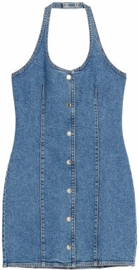 Bershka Šaty  modrá denim