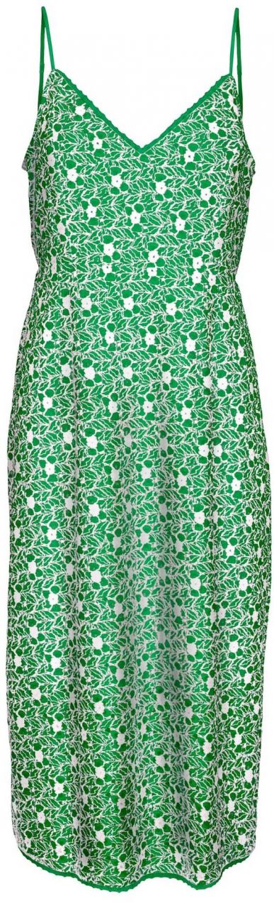 VERO MODA Šaty 'SONEY'  zelená / biela