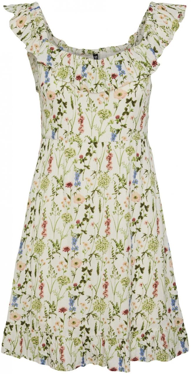 PIECES Letné šaty 'Lydia'  krémová / svetlomodrá / zelená / pastelovo ružová