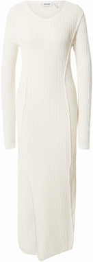WEEKDAY Pletené šaty 'Luna'  biela