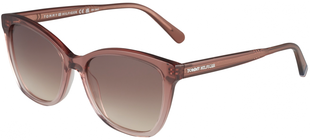 TOMMY HILFIGER Slnečné okuliare '1981/S'  tmavobéžová / biela