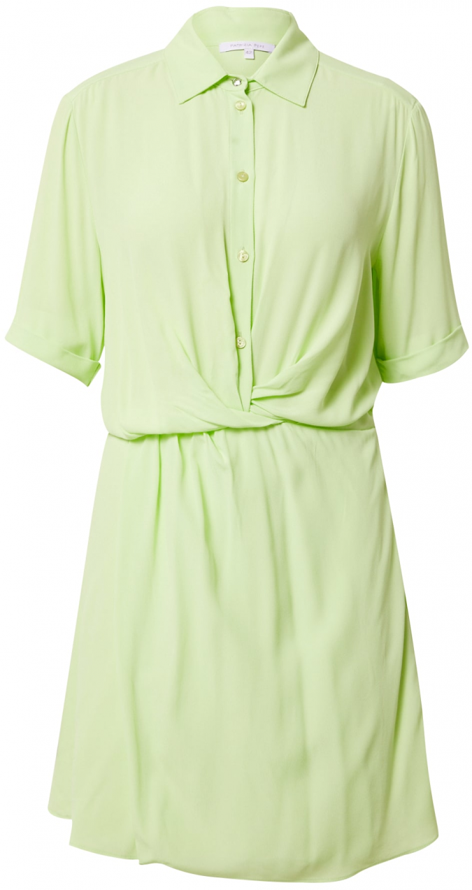 PATRIZIA PEPE Košeľové šaty 'ABITO'  svetlozelená