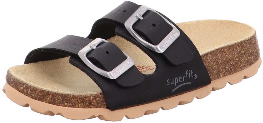 SUPERFIT Otvorená obuv  čierna
