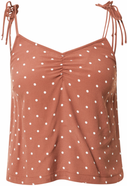 ABOUT YOU Top 'Cyra'  hrdzavo červená / biela