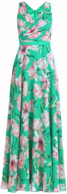 Vera Mont Večerné šaty  zelená / ružová / biela