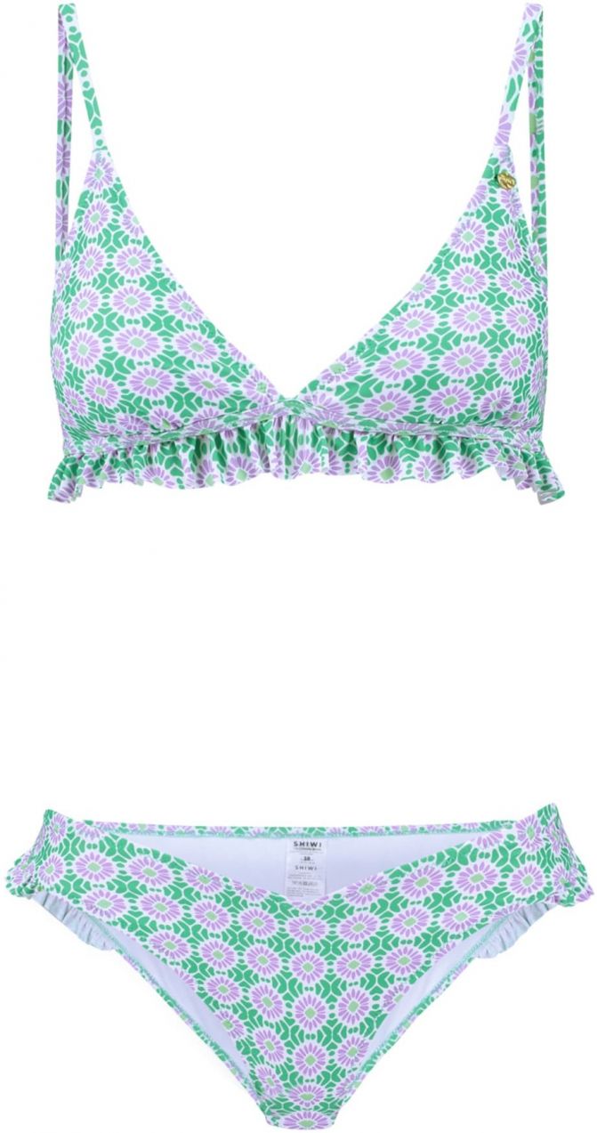 Shiwi Bikiny 'Romy'  zelená / fialová / biela