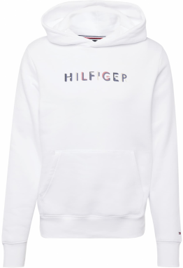 TOMMY HILFIGER Mikina  námornícka modrá / červená / pastelovo červená / biela