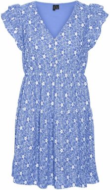 VERO MODA Šaty 'SONEY'  svetlomodrá / biela