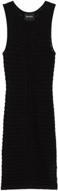 Bershka Pletené šaty  čierna