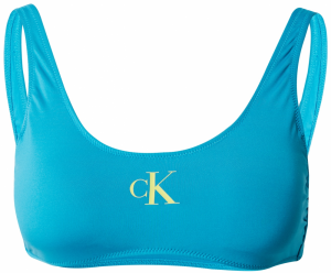 Calvin Klein Swimwear Bikinový top  tyrkysová / citrónová