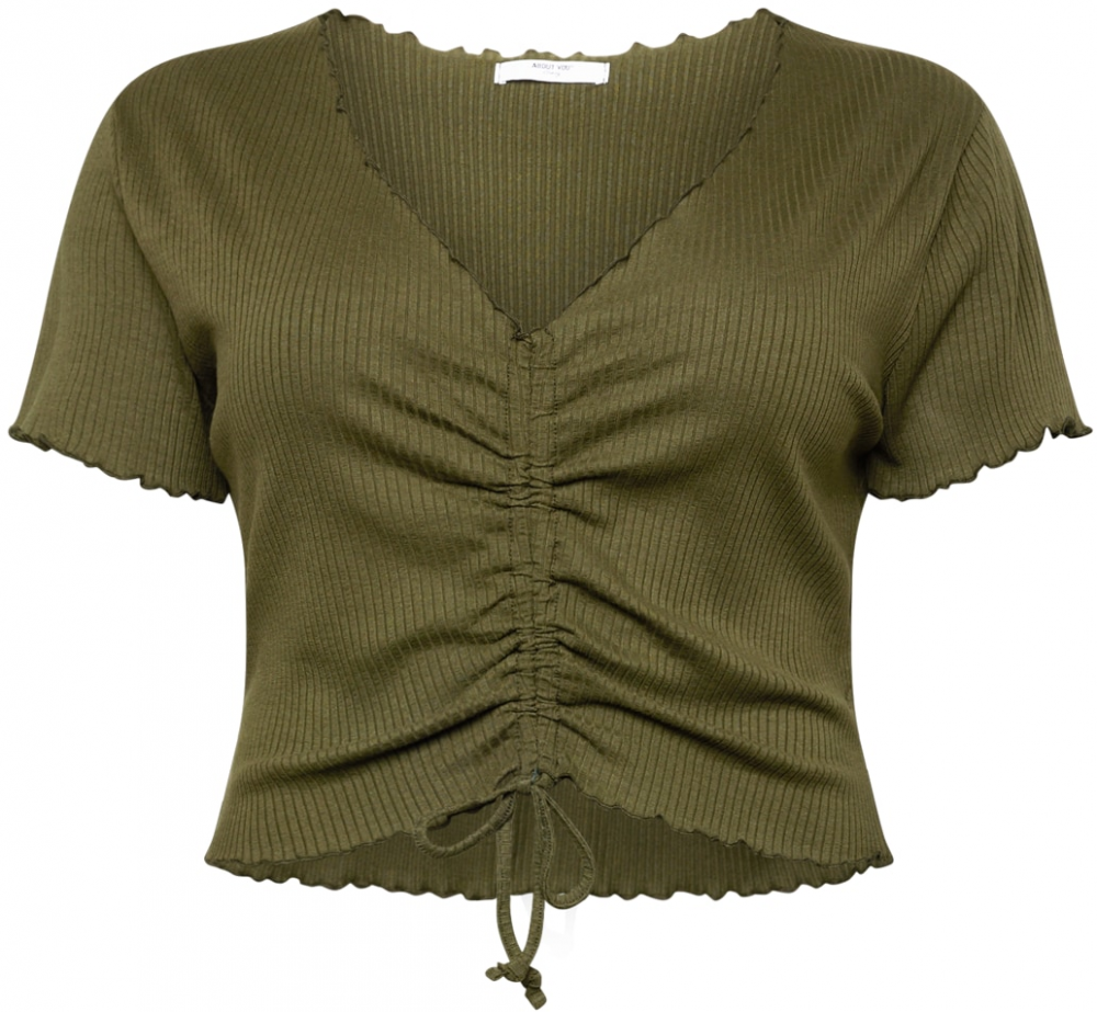 ABOUT YOU Curvy Tričko 'Nuria Shirt'  kaki