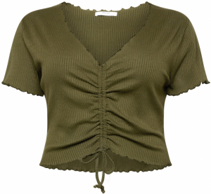 ABOUT YOU Curvy Tričko 'Nuria Shirt'  kaki