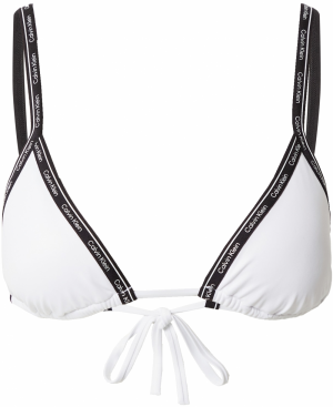 Calvin Klein Swimwear Bikinový top  čierna / biela