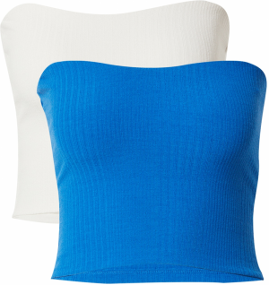 Gina Tricot Top 'Selina'  nebesky modrá / biela