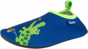 PLAYSHOES Otvorená obuv 'Krokodil'  modrá / limetová
