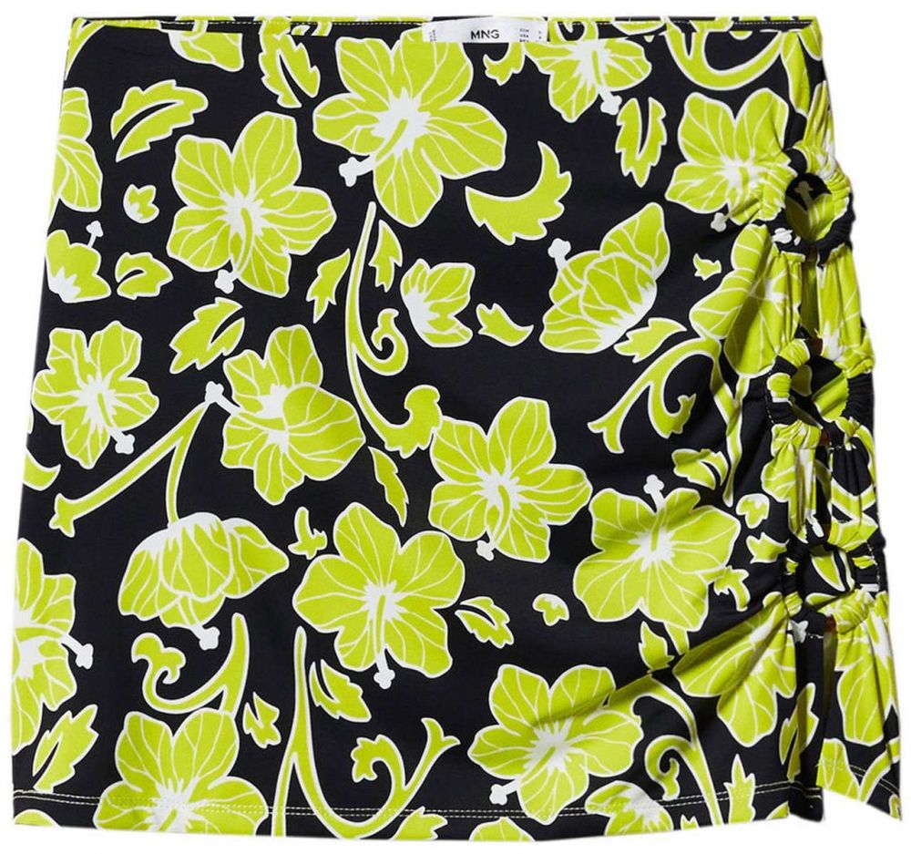 MANGO Sukňa 'LILO'  kiwi / čierna / biela