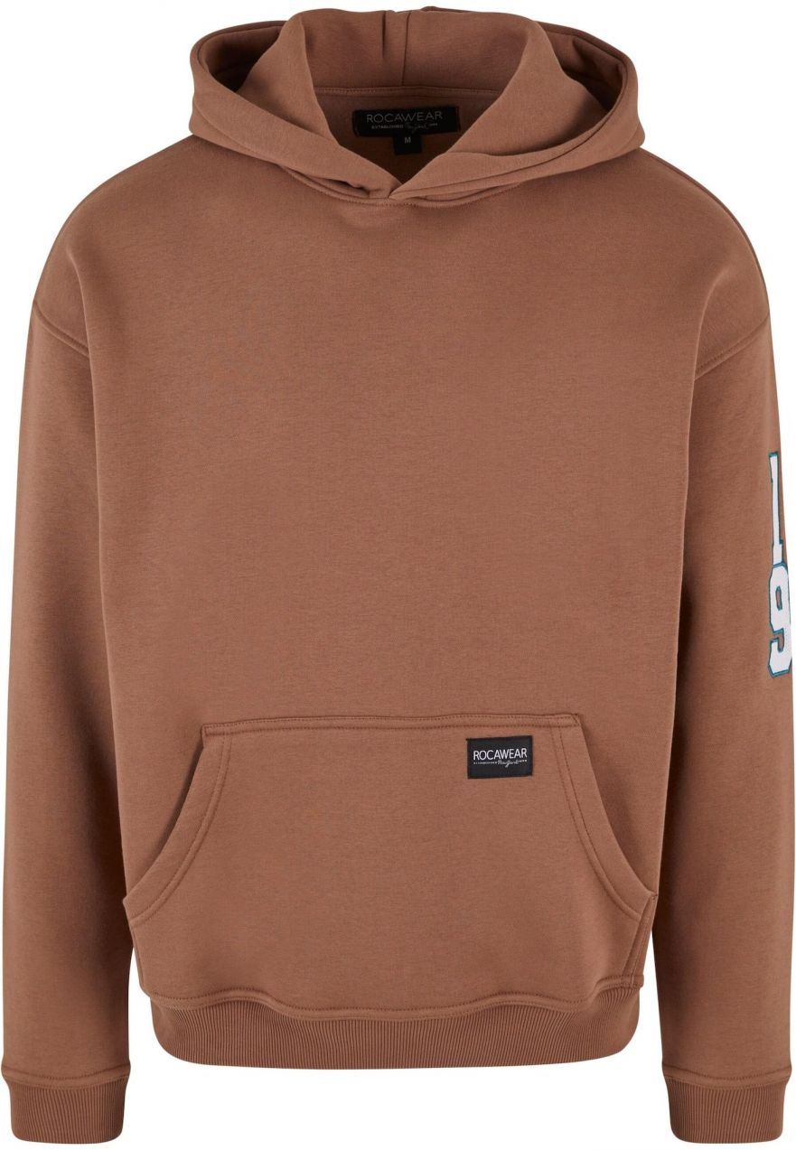 ROCAWEAR Mikina  modrá / hnedá / biela