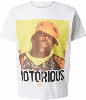 ABOUT YOU x Chiara Biasi Tričko 'Sena'  svetložltá / oranžová / čierna / šedobiela