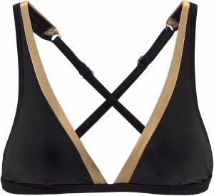 LASCANA Bikinový top  zlatá žltá / čierna