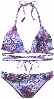 BRUNO BANANI Bikiny  azúrová / antracitová / fialová / farba lesného ovocia