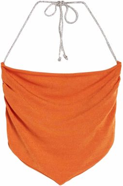Bershka Top  tmavooranžová