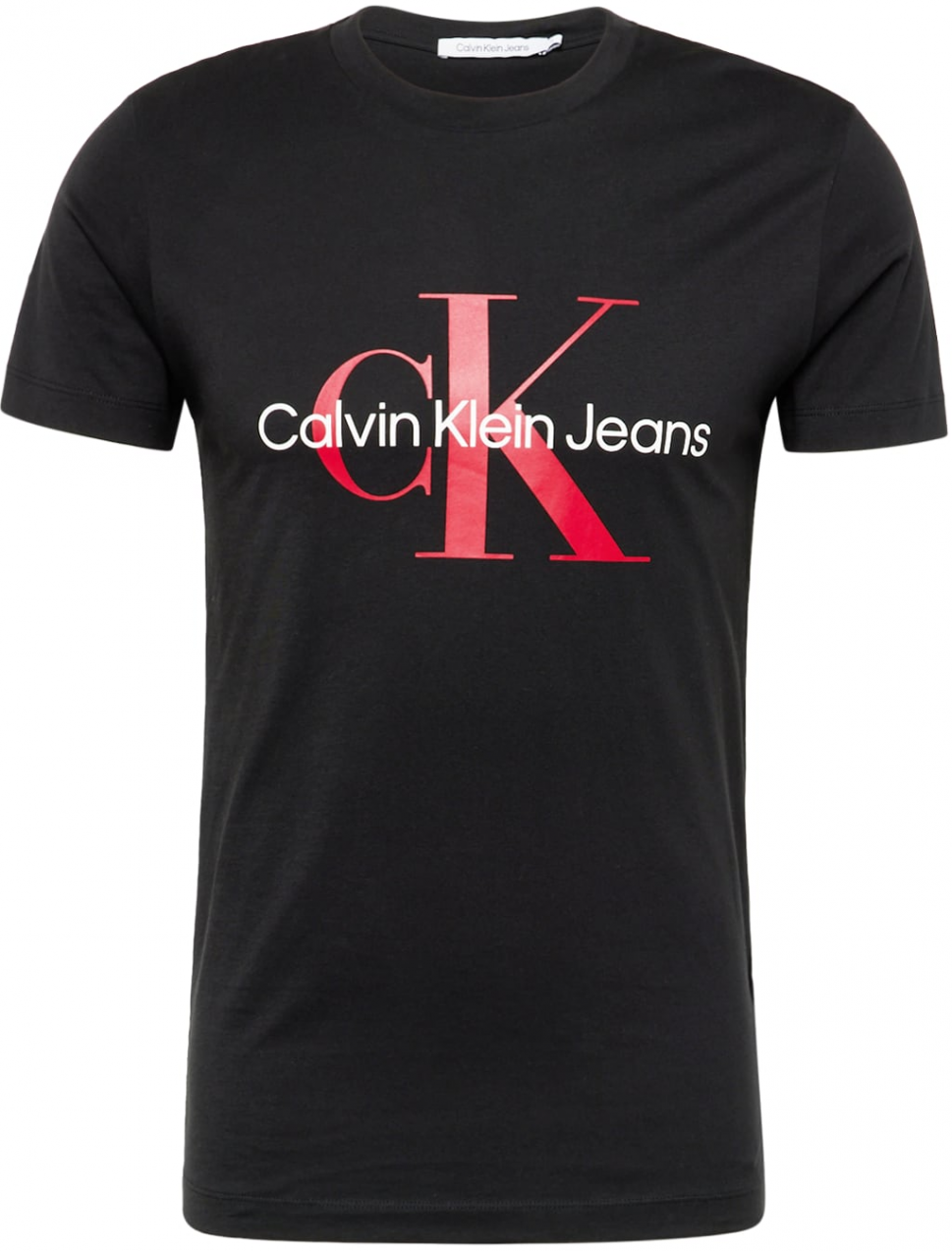 Calvin Klein Jeans Tričko  červená / čierna / biela