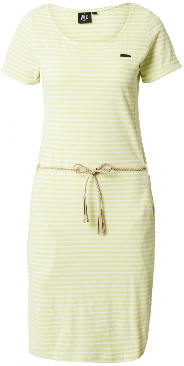 WLD Letné šaty 'GLIMMER OF HOPE'  svetlozelená / šedobiela