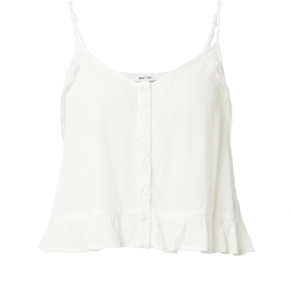 ABOUT YOU Top 'Aurelie'  šedobiela