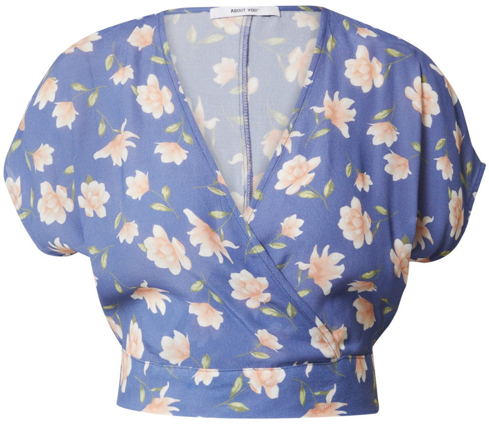 ABOUT YOU Tričko 'Mia'  svetlozelená / levanduľová / ružová / biela