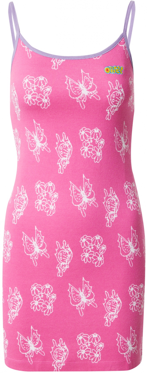 Obey Šaty 'MARGO'  žltá / orgovánová / ružová / biela