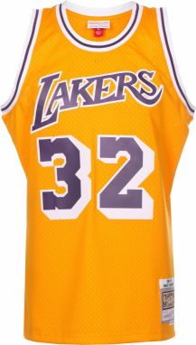 Mitchell & Ness Tričko 'Los Angeles'  zlatá žltá / fialová / biela