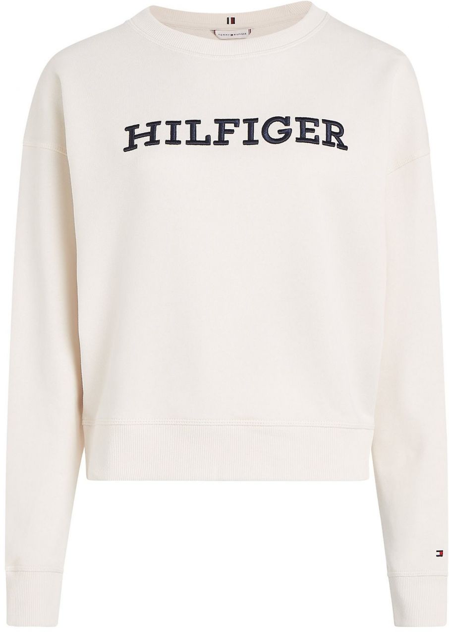 Tommy Hilfiger Curve Mikina  tmavomodrá / červená / šedobiela
