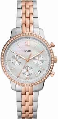FOSSIL Analógové hodinky  zlatá / strieborná / perlovo biela