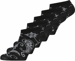 Urban Classics Ponožky 'Bandana'  čierna / šedobiela