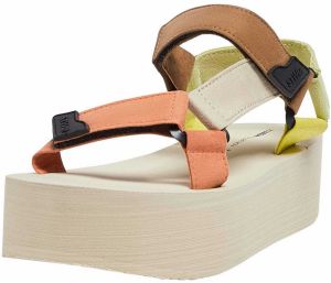 Pull&Bear Sandále  béžová / hnedá / svetlozelená / oranžová