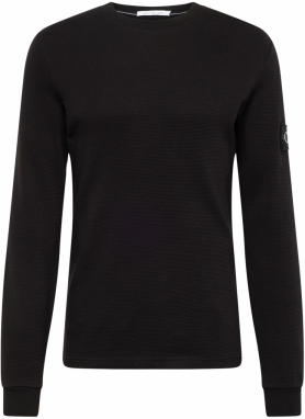 Calvin Klein Jeans Tričko  sivá / čierna / biela