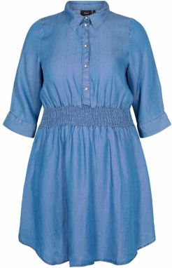 Zizzi Košeľové šaty 'MILLE'  modrá denim