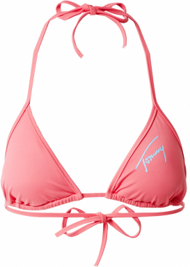 Tommy Jeans Bikinový top  nebesky modrá / ružová