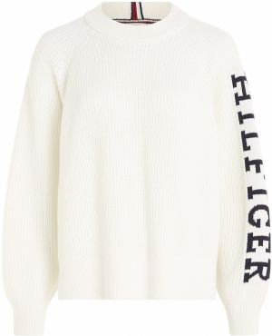 TOMMY HILFIGER Sveter  krémová / čierna