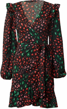 Dorothy Perkins Šaty  zelená / červená / čierna