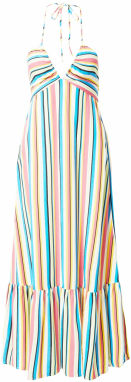 Springfield Letné šaty 'TIRANTES'  nebielená / svetlomodrá / žltá / ružová
