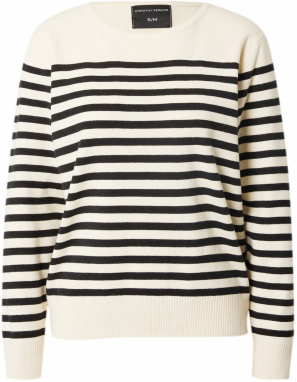 Dorothy Perkins Sveter  slonová kosť / čierna